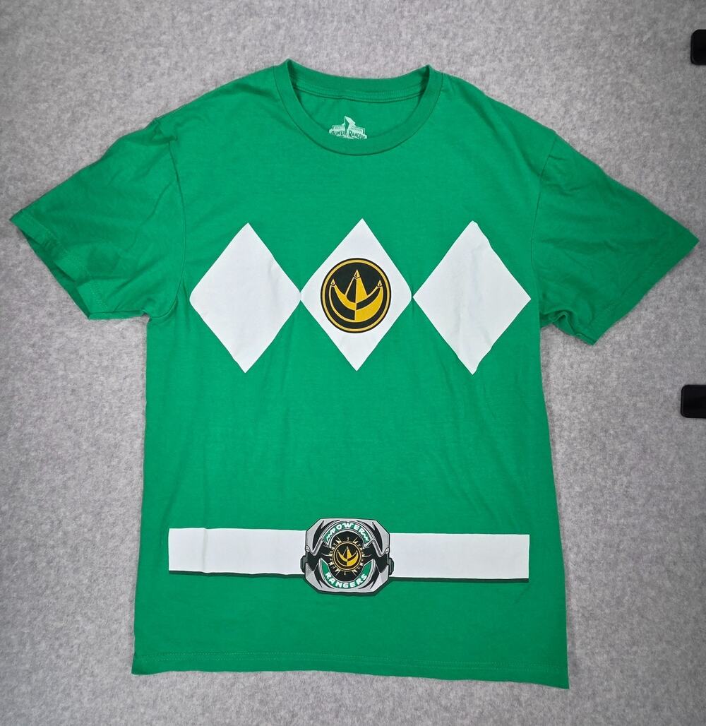 Power Rangers Green Ranger T Shirt M Unisex Cosplay Graphic Tee Mad Engine